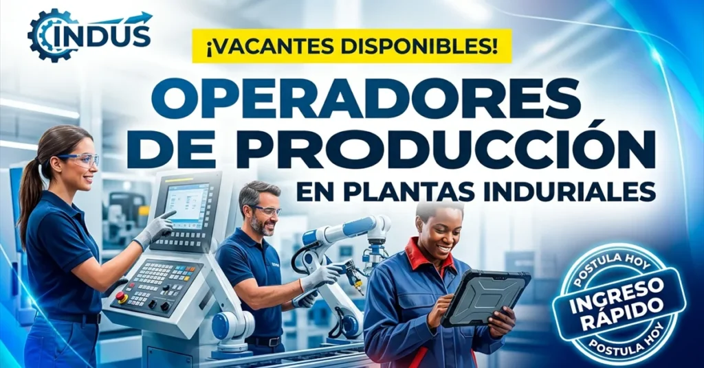 Operadores de producción en plantas industriales